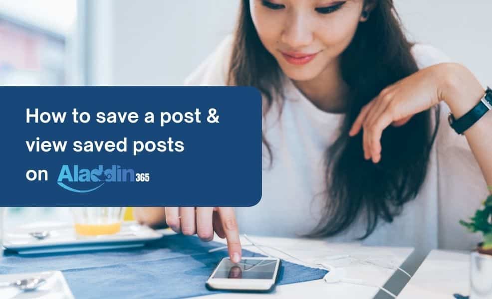 Save a post on Aladdin365