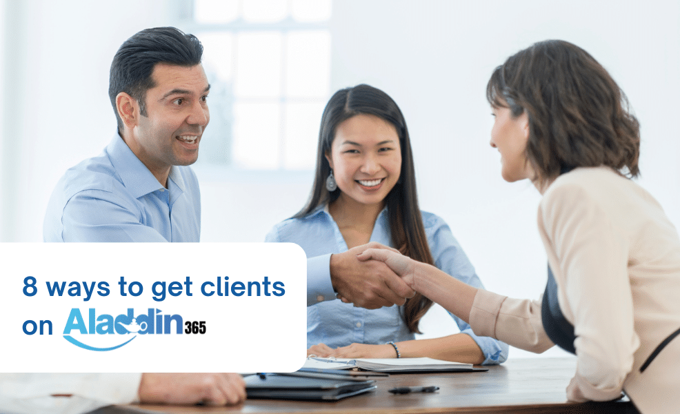 Strategies to Get Clients on Aladdin365