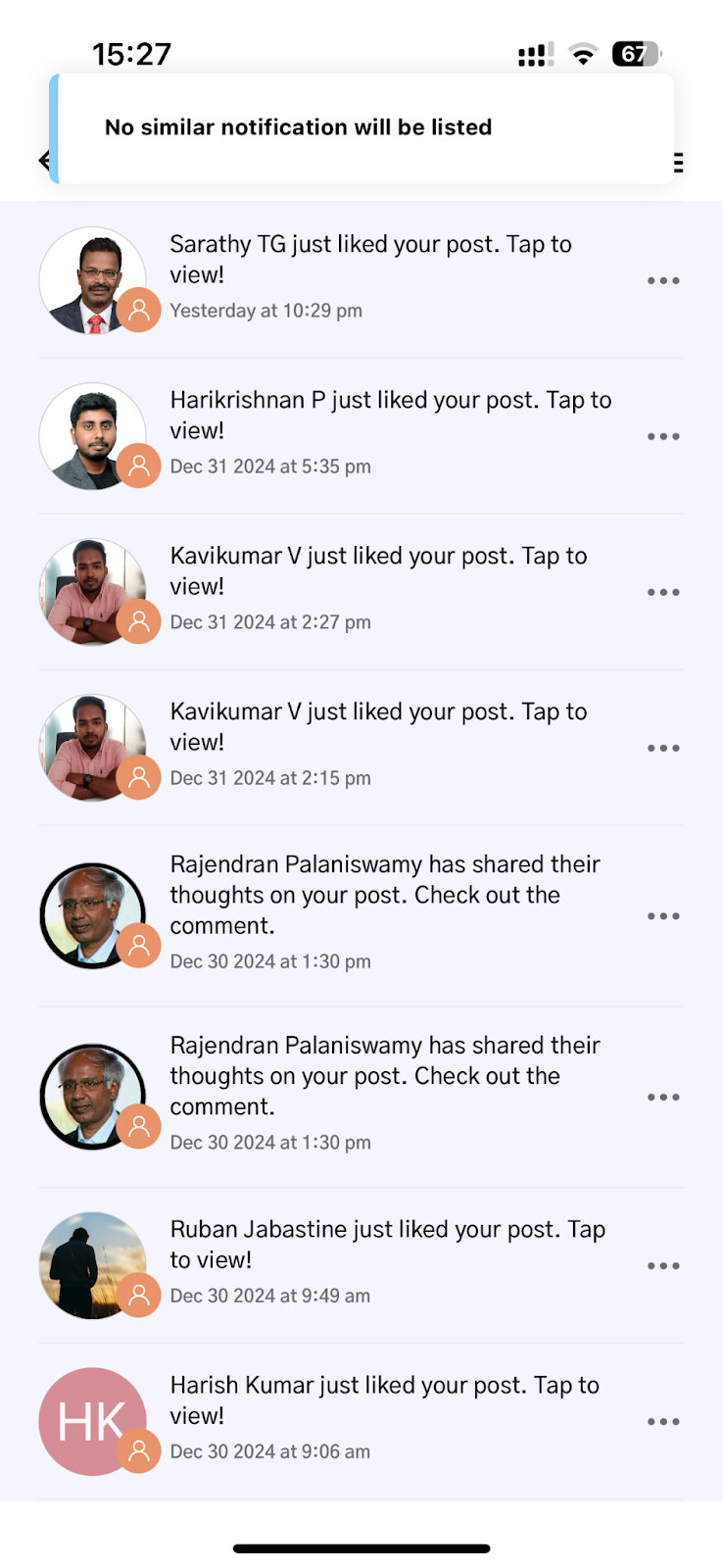 Mute Similar Notification